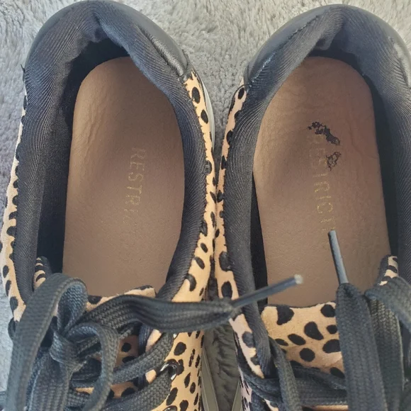 RESTRICTED Leopard Print Sneakers, sz 8 - Picture 8 of 9